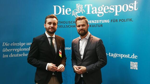 "Tagespost"-Chefredakteuer Oliver Maksan und Andreas Thonhauser von ADF International