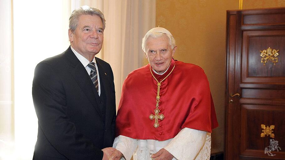 Gauck und Benedikt XIV.