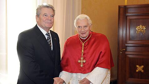 Gauck und Benedikt XIV.