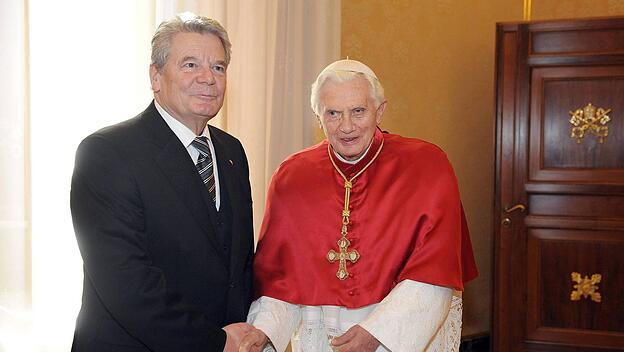 Gauck und Benedikt XIV.