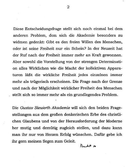 Brief von Benedikt XVI.