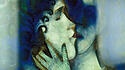 Die Liebenden in Blau von Marc Chagall