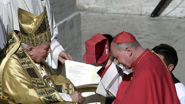Papst Johannes Paul II. und Marian Jaworski