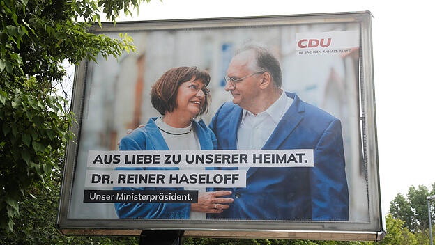 Dr. Reiner Haseloff (CDU) mit seiner Frau