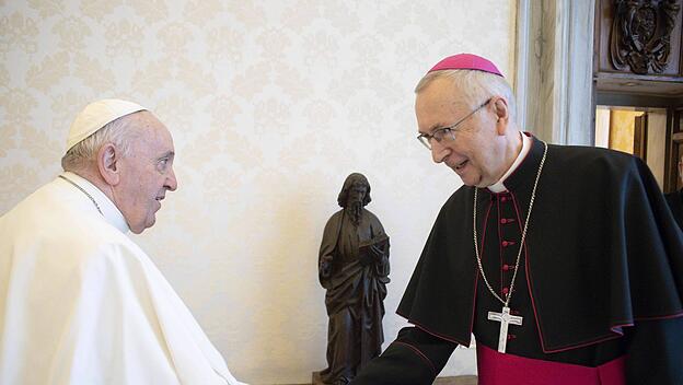 Erzbischof Stanislaw Gadecki bei Papst Franziskus