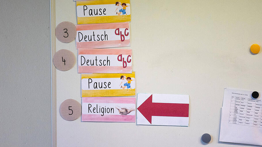 Stundenplan mit Religionsunterricht