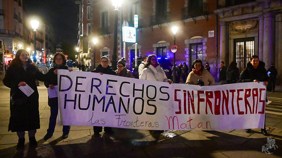 Demonstration in Madrid für ein Menschenrecht auf Migration