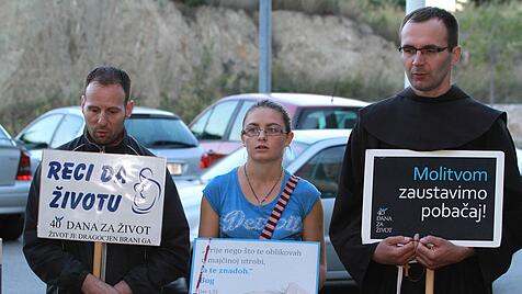New prayer initiative campaign 40 Days for Life 23 09 2015 Croatia Split New prayer initiative