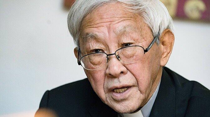 Der Honkonger Altbischof Joseph Zen in einem Gespraech mit dem Evangelischen Pressedienst epd am