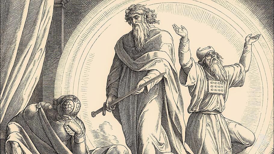 Vision des Judas Makkabäus, von Julius Schnorr von Carolsfeld.