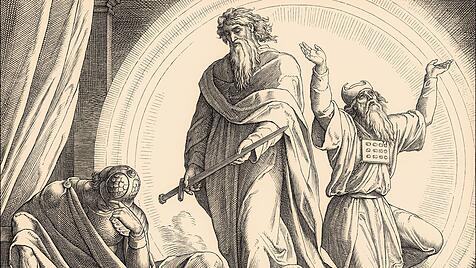 Vision des Judas Makkab&auml;us, von Julius Schnorr von Carolsfeld.