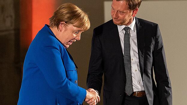Bundeskanzlerin Merkel in Sachsen