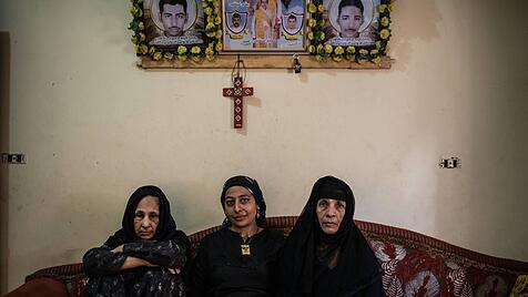Verwandte der 21 koptischen Märtyrer