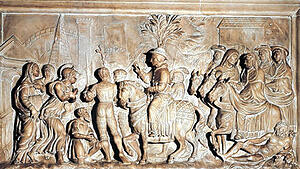 Hadrians Einzug in Rom, Grabdenkmal des flämischen Papstes in Santa Maria dell'Anima