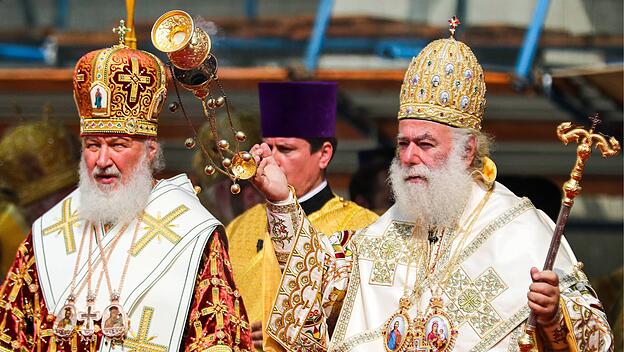 Patriarch Kirill und Patriarch Theodoros
