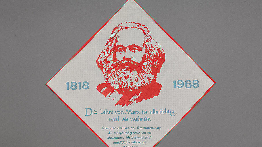 „Erinnerungstuch“ zum 150. Geburtstag von Karl Marx