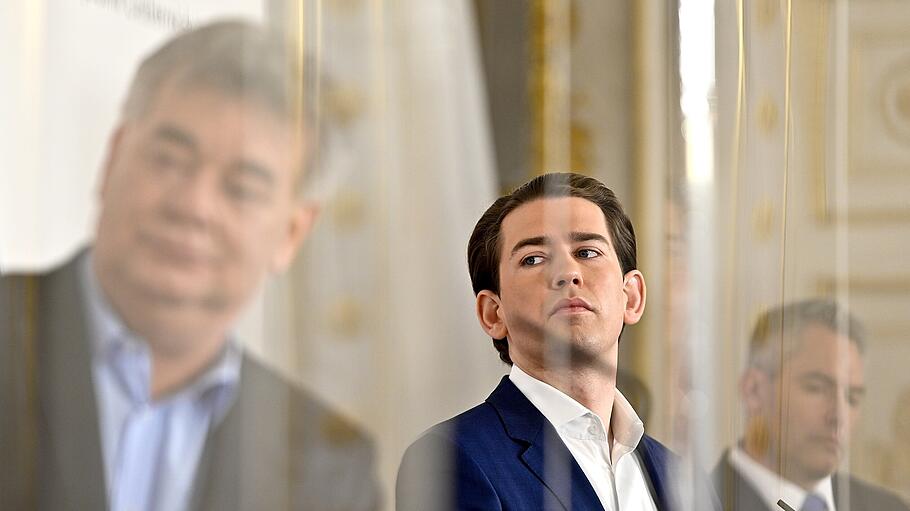 Werner Kogler, Sebastian Kurz und Karl Nehammer