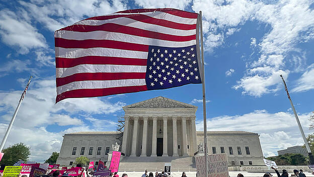 Amerikanische Flagge, April 15, 2023, WASHINGTON, D.C.,USA