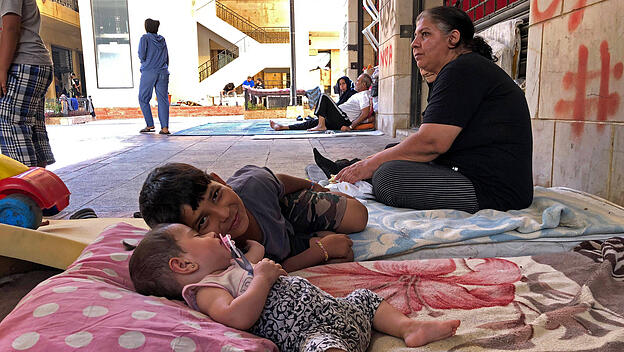 Binnenvertriebene in der libanesischen Hauptstadt Beirut