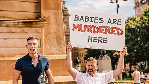 Abtreibungsprotest in Glasgow