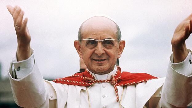 Papst Paul VI. beim Eucharistischen Weltkongress in Bogotá, 1968