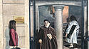 Abbe Pierre auf Wandgemälde