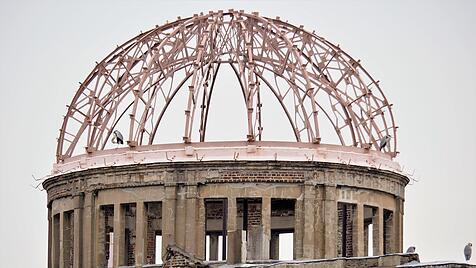 Die zerst&ouml;rte Kuppel des &bdquo;Atomic Bomb Dome&ldquo;
