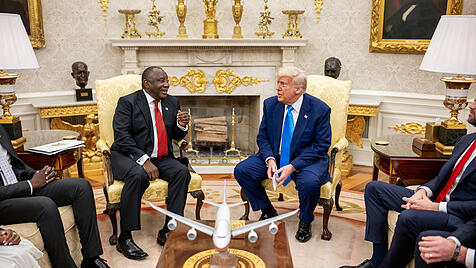Südafrikas Präsident Cyril Ramaphosa im Weißen Haus