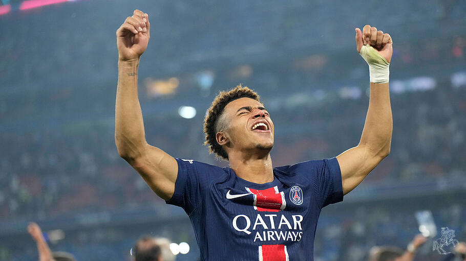 Désiré Doué nach dem Championsleague-Finale in München