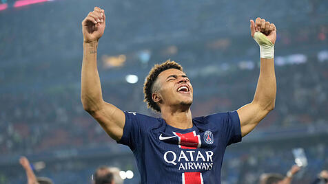 Désiré Doué nach dem Championsleague-Finale in München