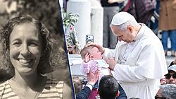 Papst Leo mit Kindern auf dem Petersplatz