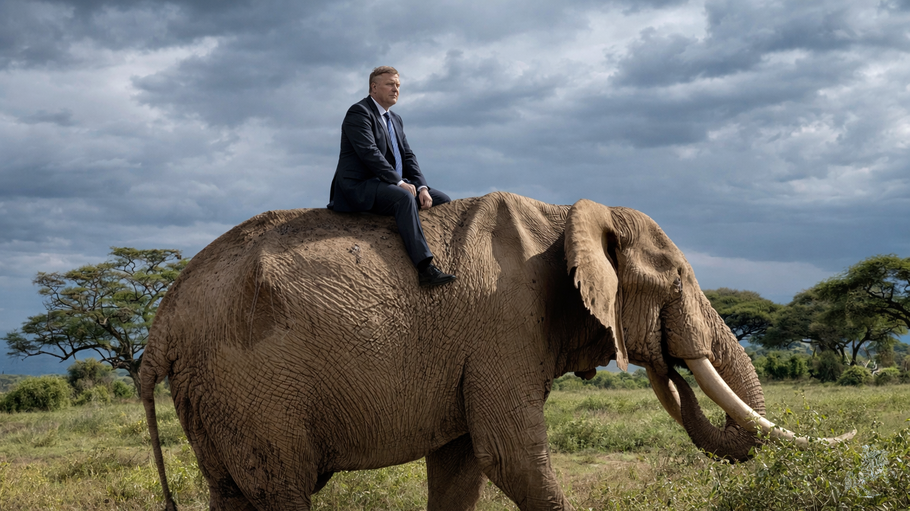 F&uuml;r Jonathan Haidt funktionieren viele Entscheidungsprozesse wie der Ritt auf einem Elefanten: 99 Prozent leistet das Tier intuitiv, nur zu einem Prozent ist der vernunftbegabte Mensch beteiligt.