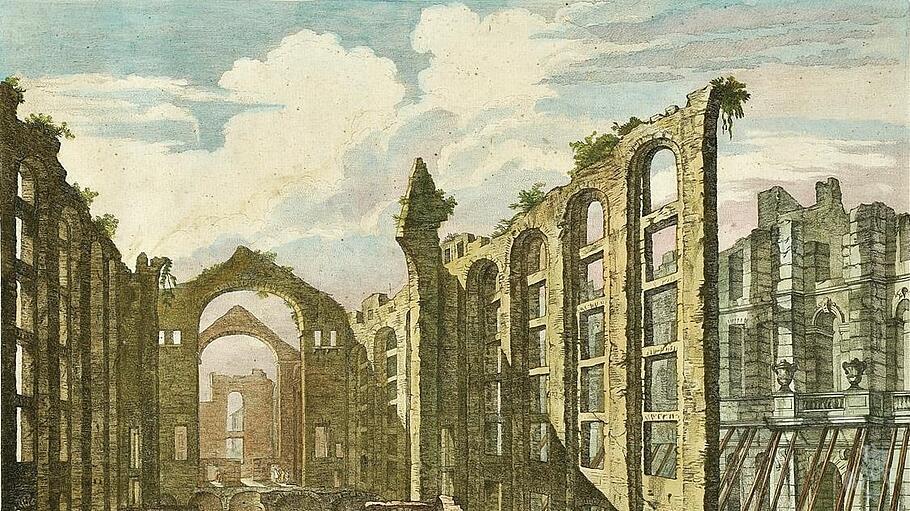 Die Ruinen des königlichen Opernhauses