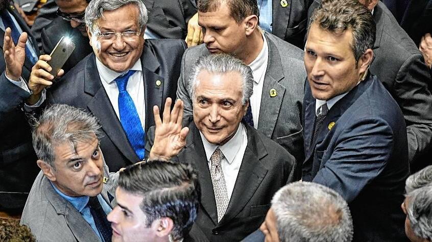 Temer sworn in as Rousseff removed from presidency
