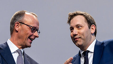 Friedrich Merz und Lars Klingbeil nach erfolgreichen Koalitionsverhandlungen