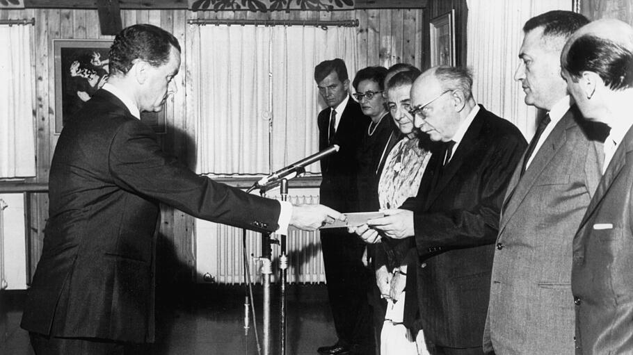 Deutscher Botschafter in Israel 1965 akkreditiert