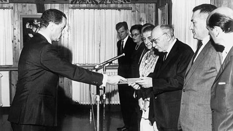 Deutscher Botschafter in Israel 1965 akkreditiert