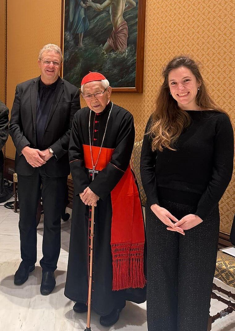 Bernhard Meuser und Franziska Harter treffen Kardinal Zen