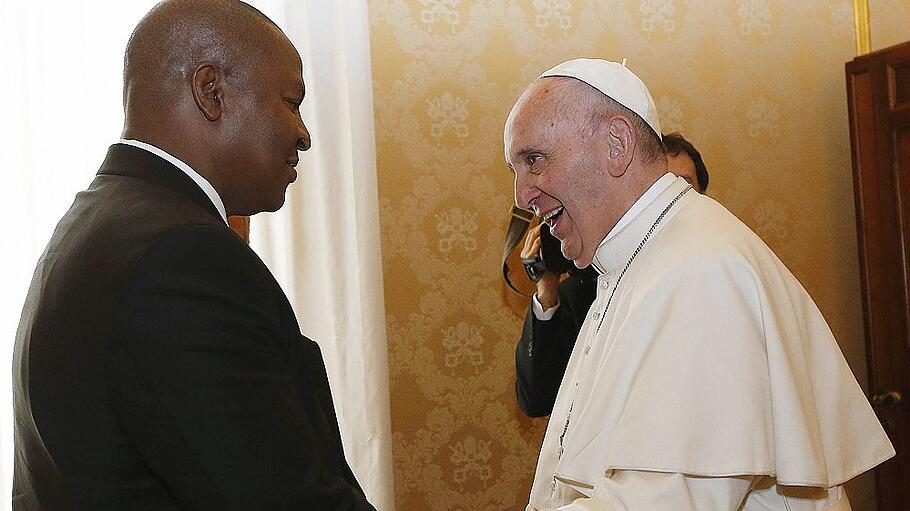 Pope Francis meets President of the Central African Republic