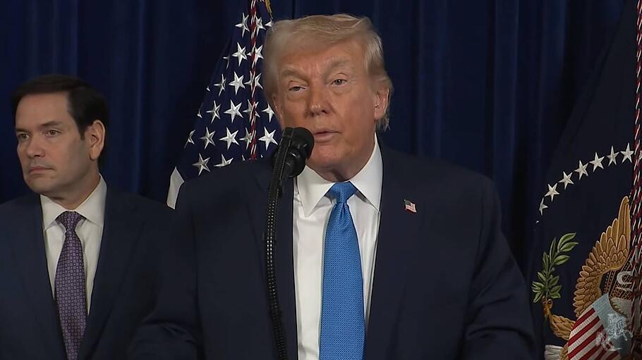 Pressekonferenz mit Donald Trump nach Milit&auml;rintervention in Venezuela