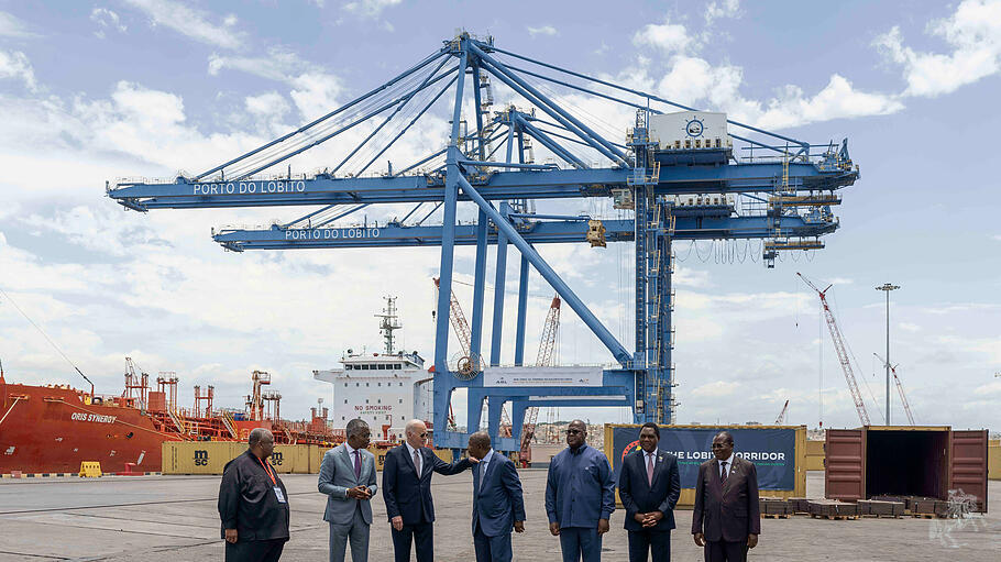 US-Präsident Joe Biden besichtigte Anfang Dezember den Lobito-Hafen