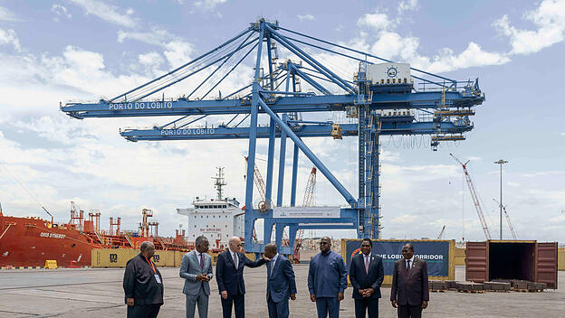US-Präsident Joe Biden besichtigte Anfang Dezember den Lobito-Hafen