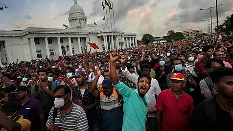 Wirtschaftskrise in Sri Lanka - Proteste