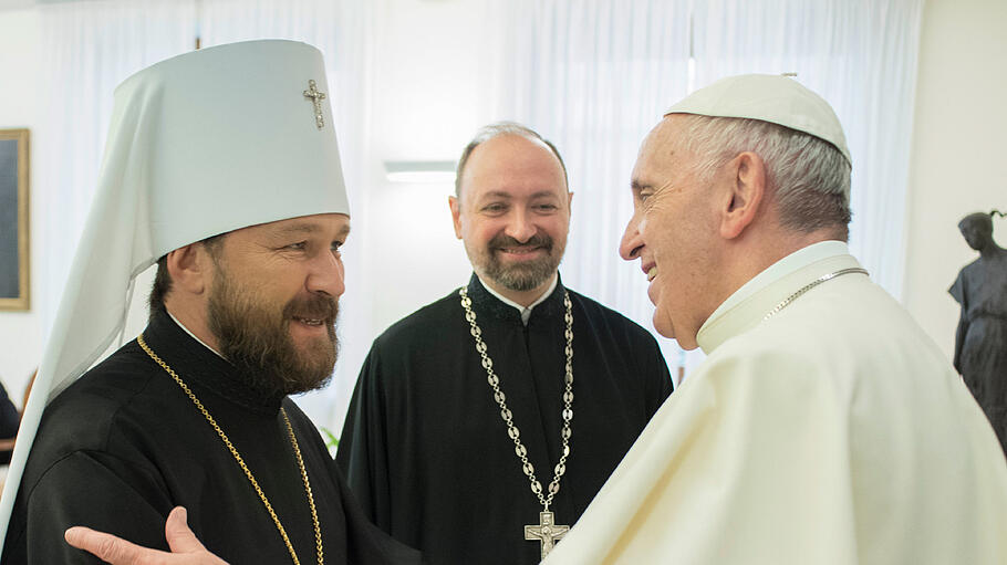 Hilarion Alfejew und Papst Franziskus