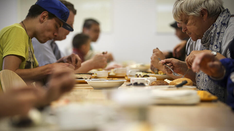 Mittagessen in der Wuppertaler Tafel