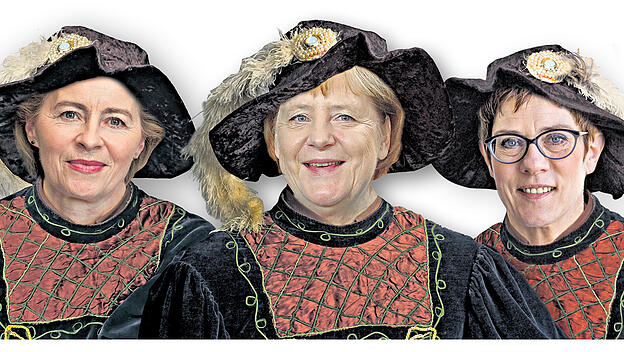 Ursula von der Leyen, Angela Merkel und Annegret Kramp-Karrenbauer
