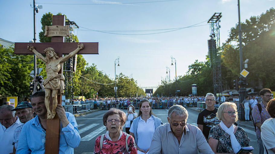 Hunderttausende Beter prägten über mehrere Tage das Stadtbild von Budapest