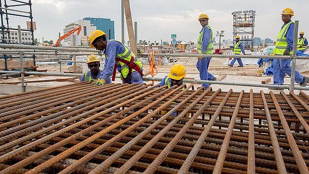 KINA - Ein Lego-Stadion für die Fußball-WM in Katar