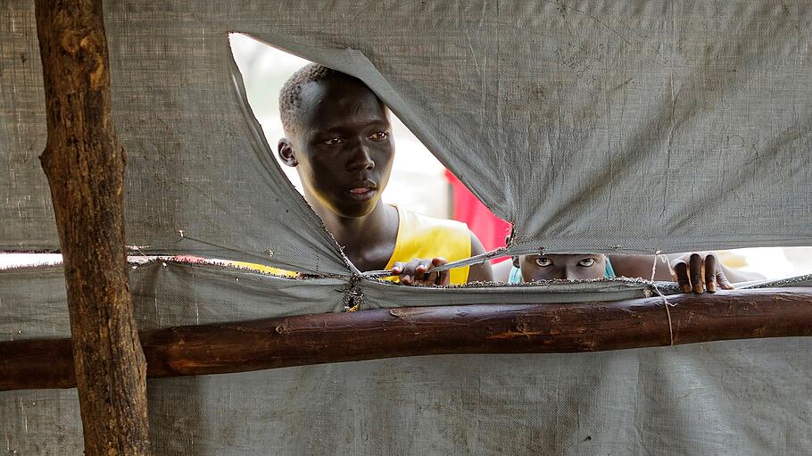 Flüchtlingssiedlung in Uganda