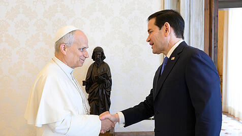 US-Au&szlig;enminister Marco Rubio beim Papst